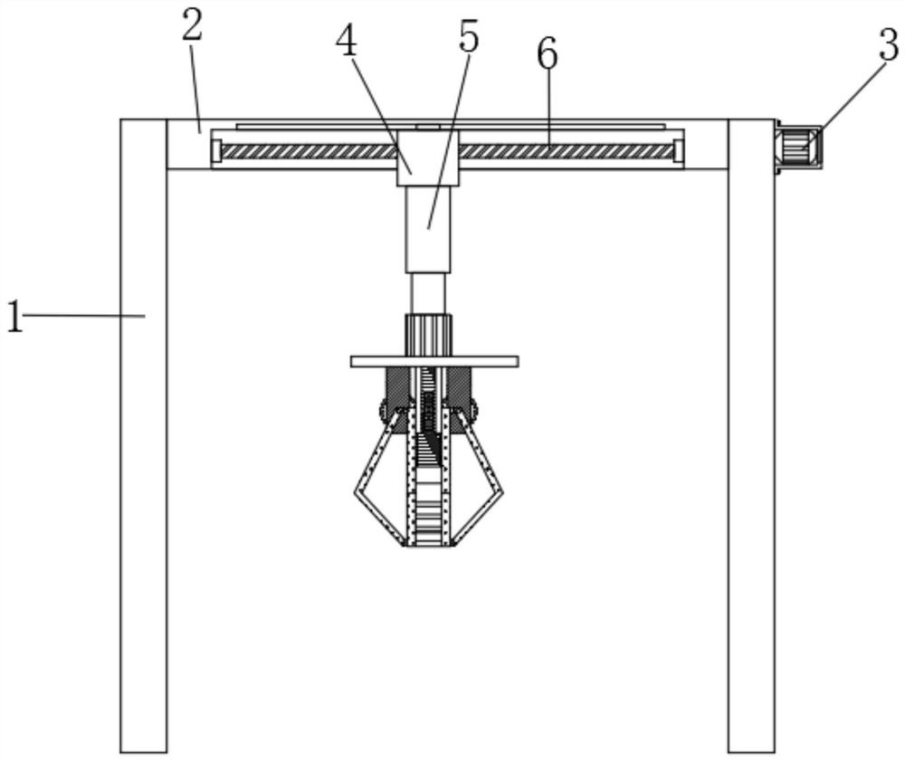 Grabbing device for ultrasonic cleaning equipment