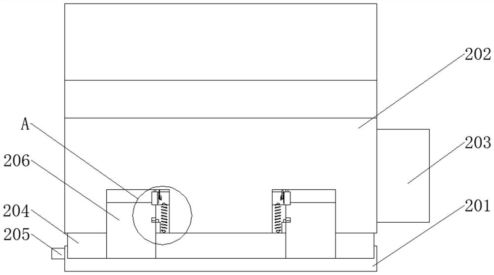 Air supply driving device for pumping and discharging device convenient for stable docking