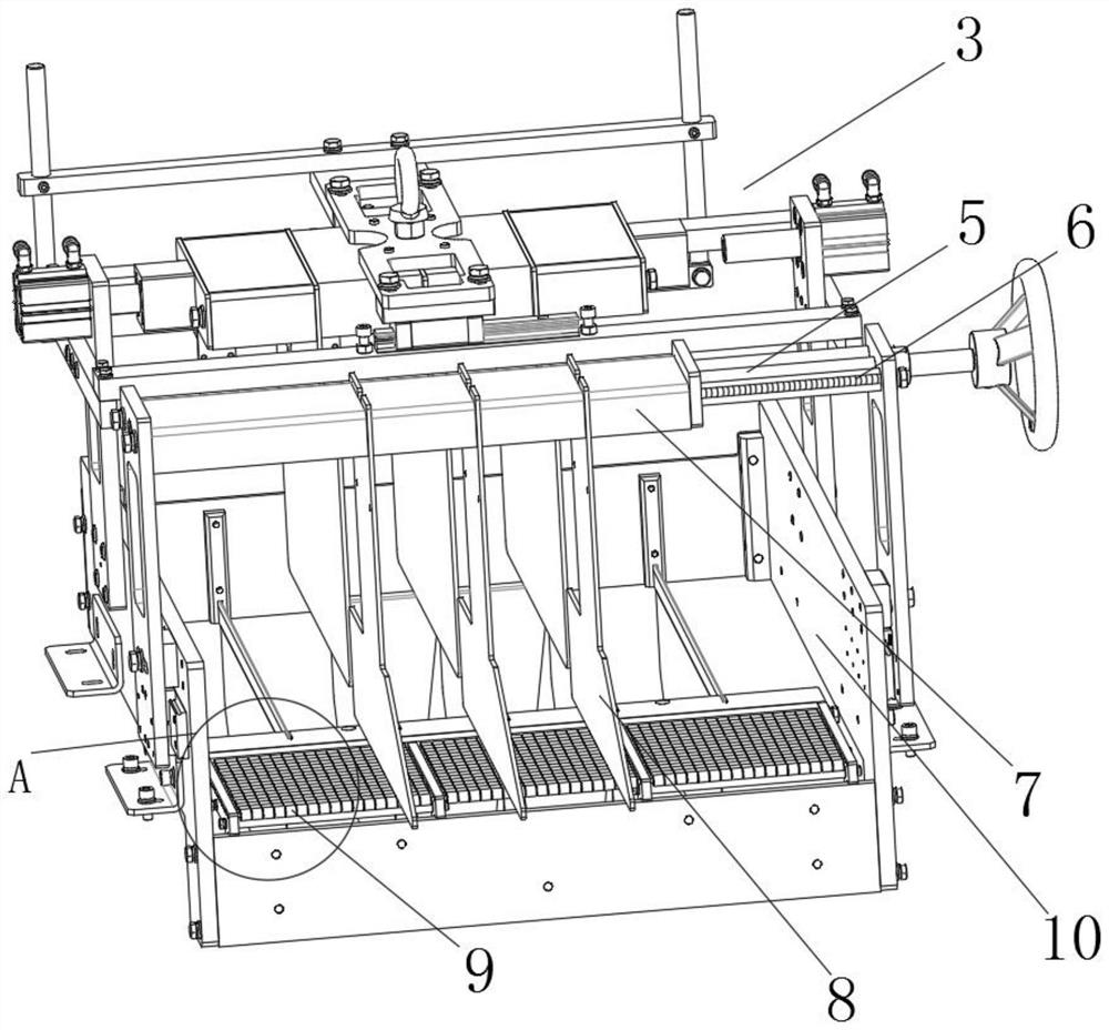 A limit mechanism used in home panel processing and its application method