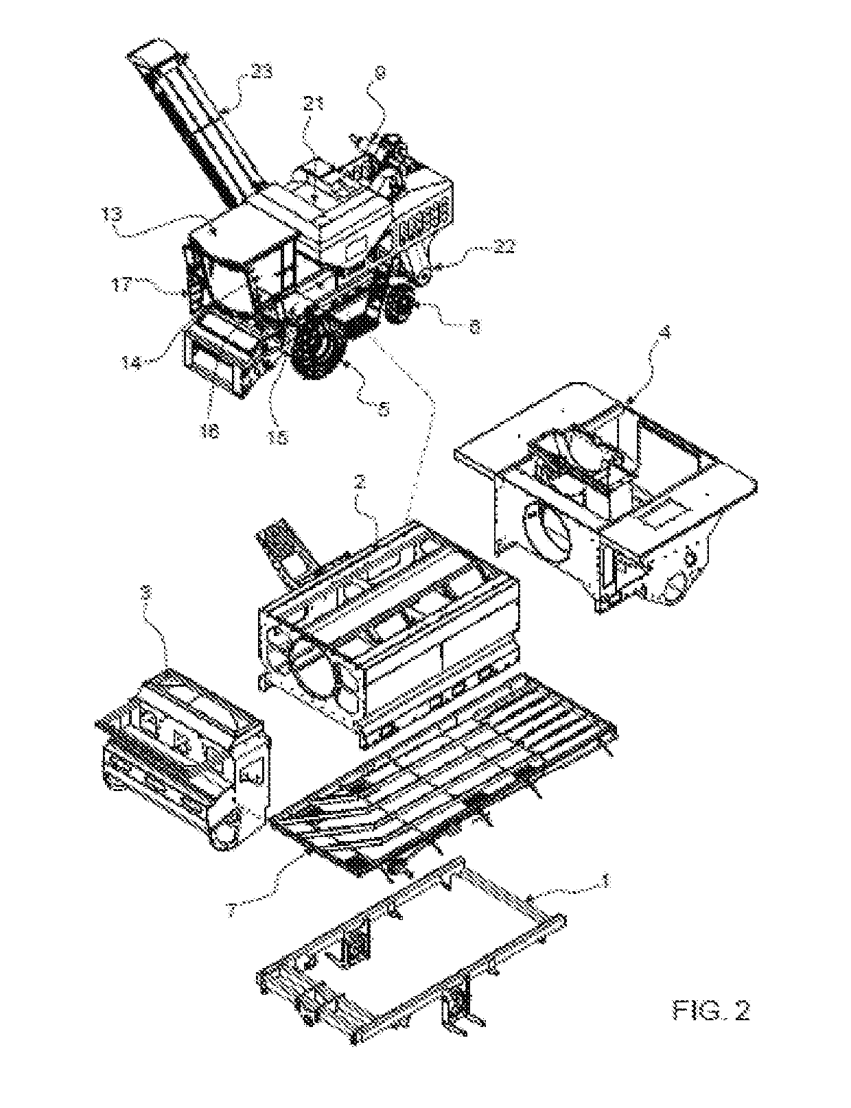 Agricultural motor vehicle