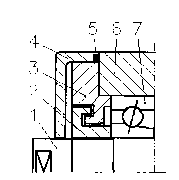 Sealing structure design for electric main shaft of oil fog mill