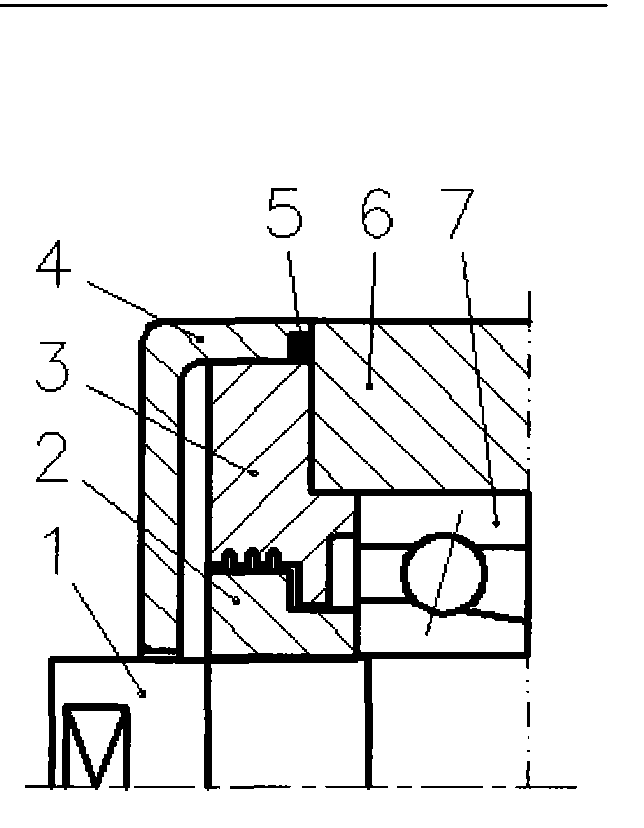 Sealing structure design for electric main shaft of oil fog mill