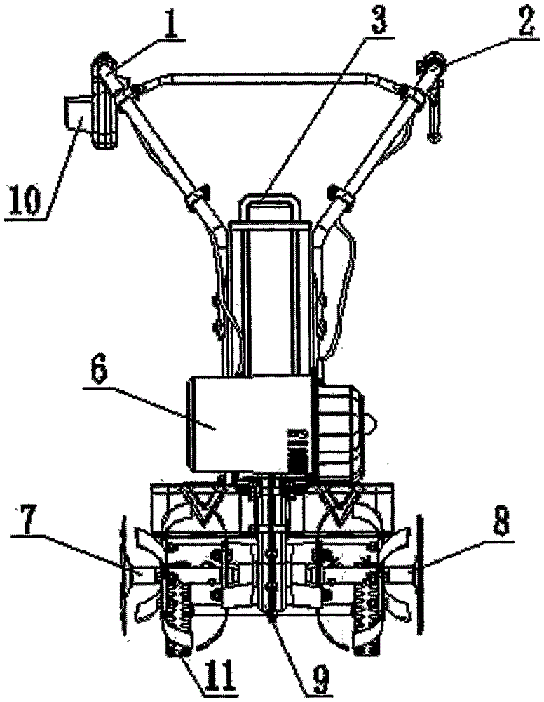 Energy-saving and environment-protecting rotary cultivator