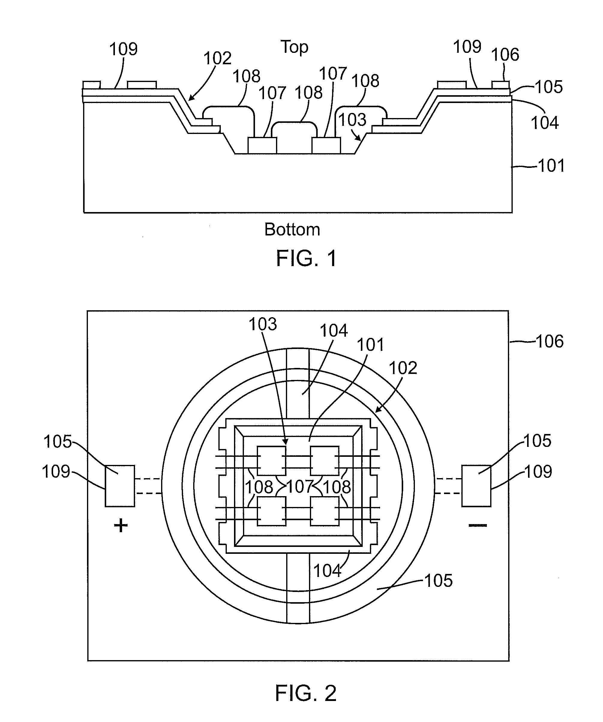 Machined surface LED assembly