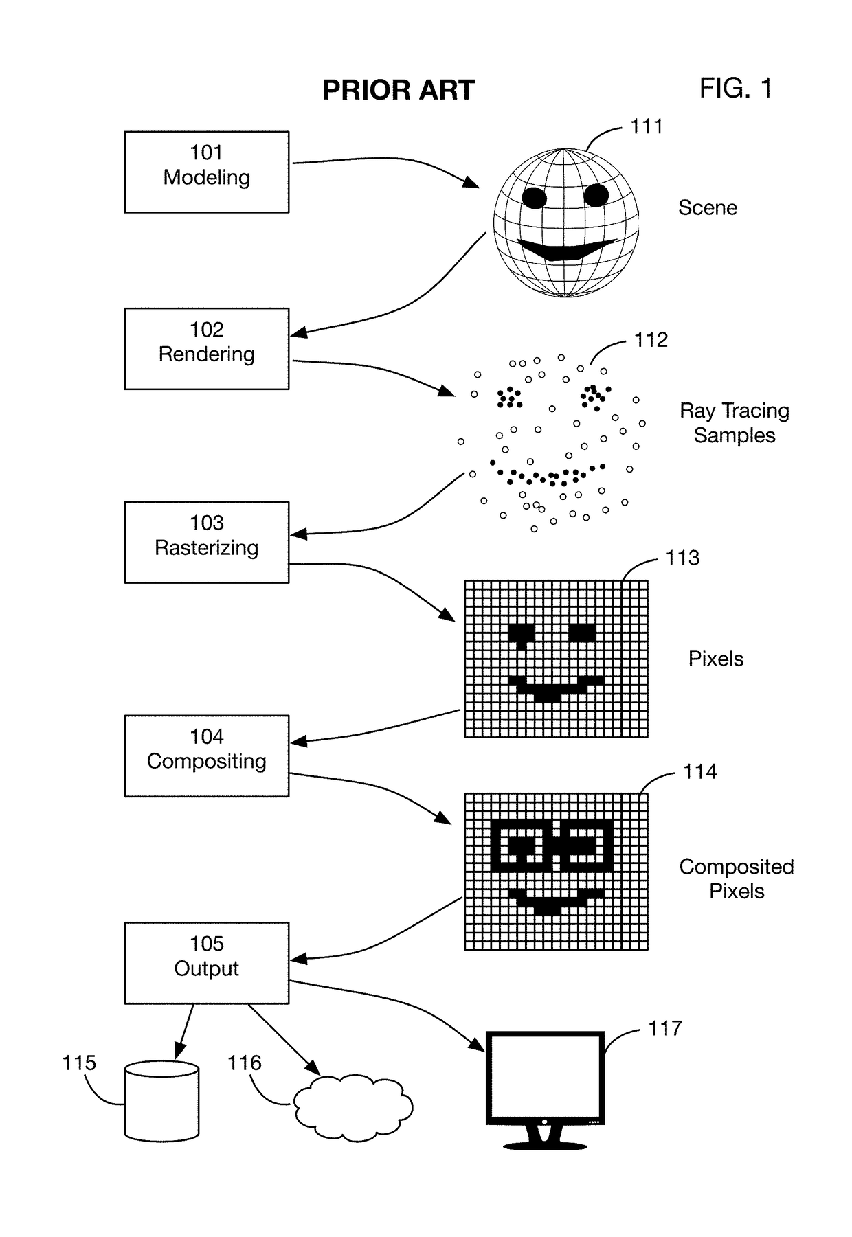 Non-rasterized image streaming system that uses ray tracing samples