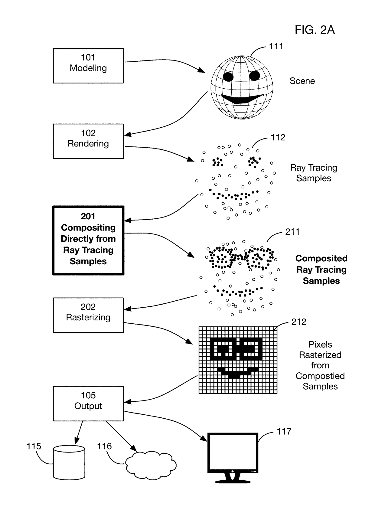 Non-rasterized image streaming system that uses ray tracing samples