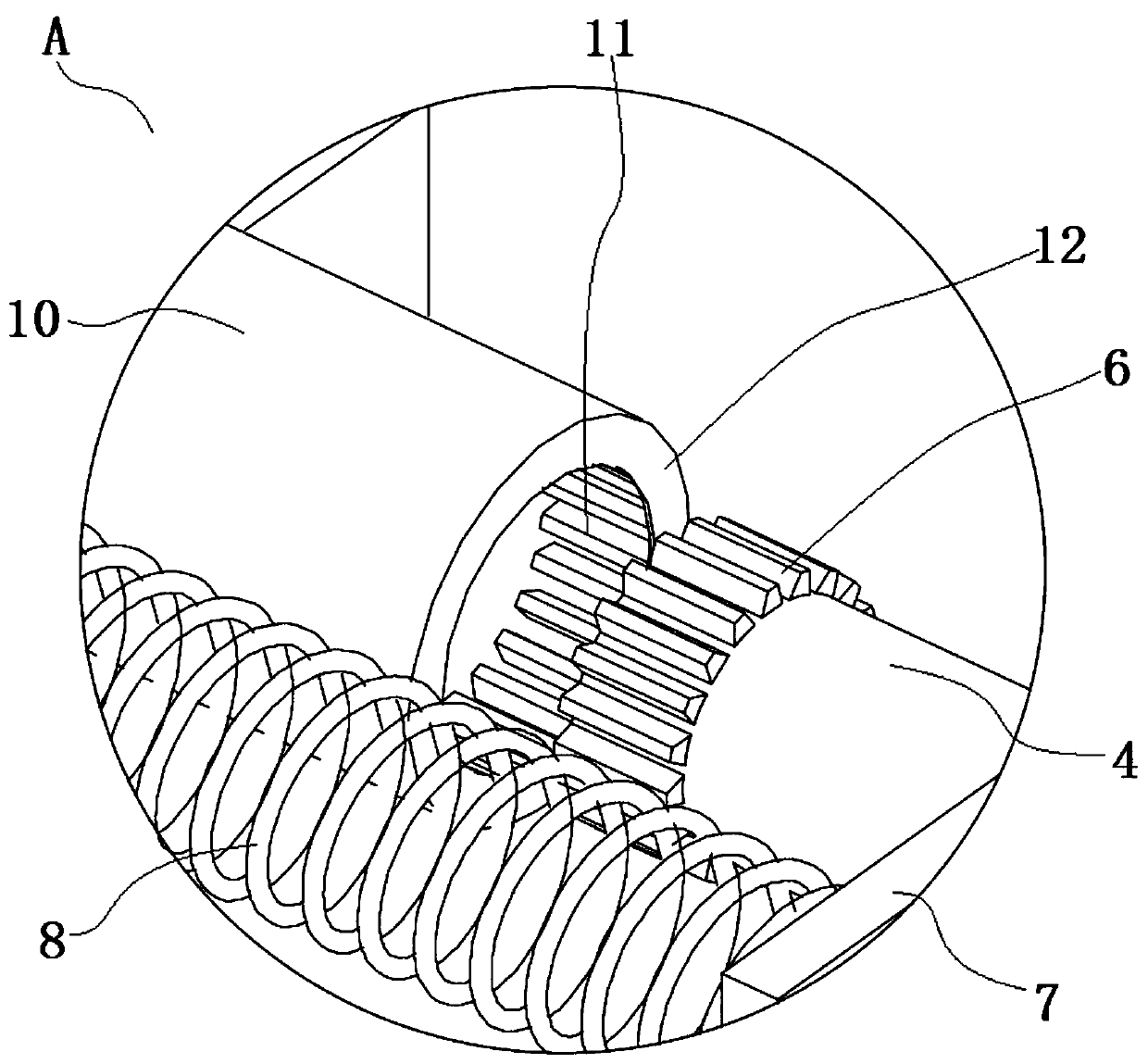 Double-layer fan blade for gas-liquid separation