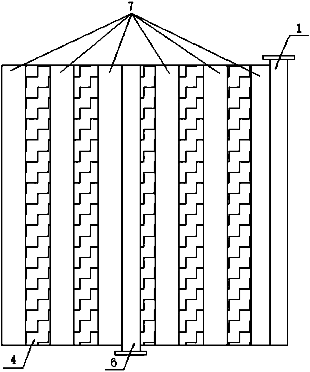 Bag type spiral-wound combined bubble-free aeration device