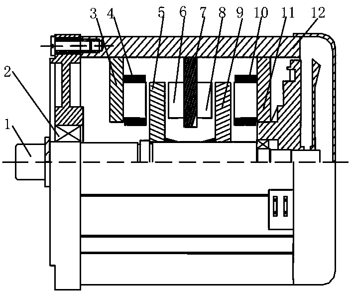 Magnetic grid permanent magnet double salient pole motor for electric vehicles