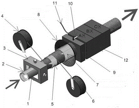 Overall composite insulation cantilever applied to railway overhead contact system as well as manufacturing device and process