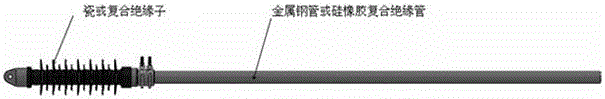 Overall composite insulation cantilever applied to railway overhead contact system as well as manufacturing device and process