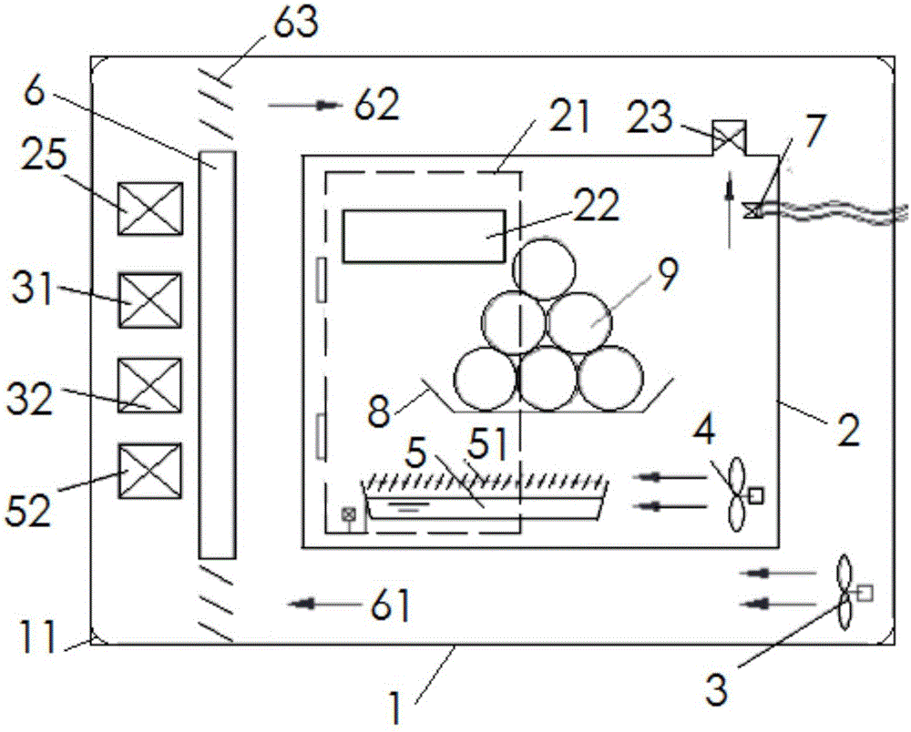 Temperature and humidity control device for low-temperature and constant-temperature and humidity box and method