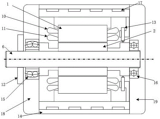 Permanent magnet assisted bearingless synchronous reluctance motor