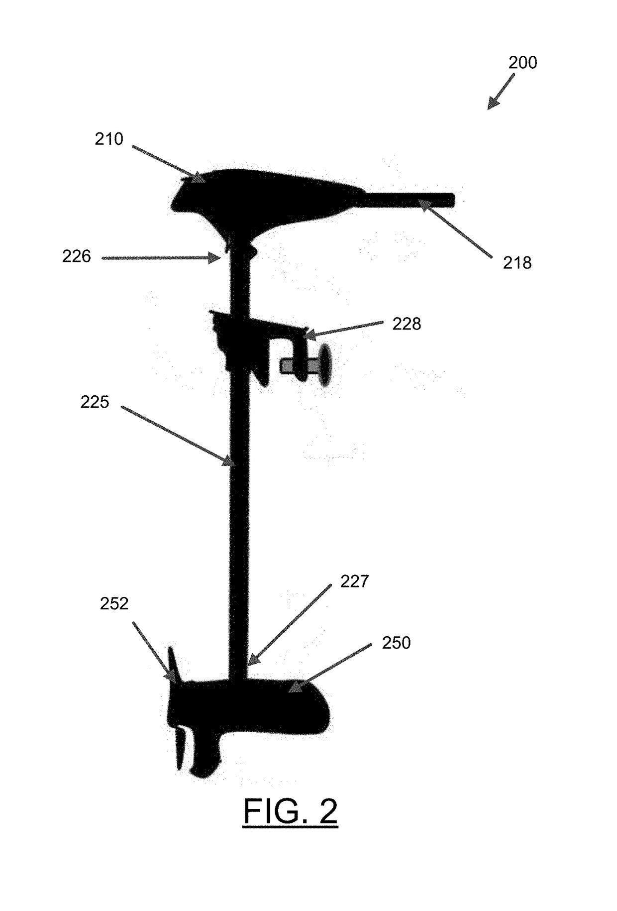 Integrated display for a trolling motor