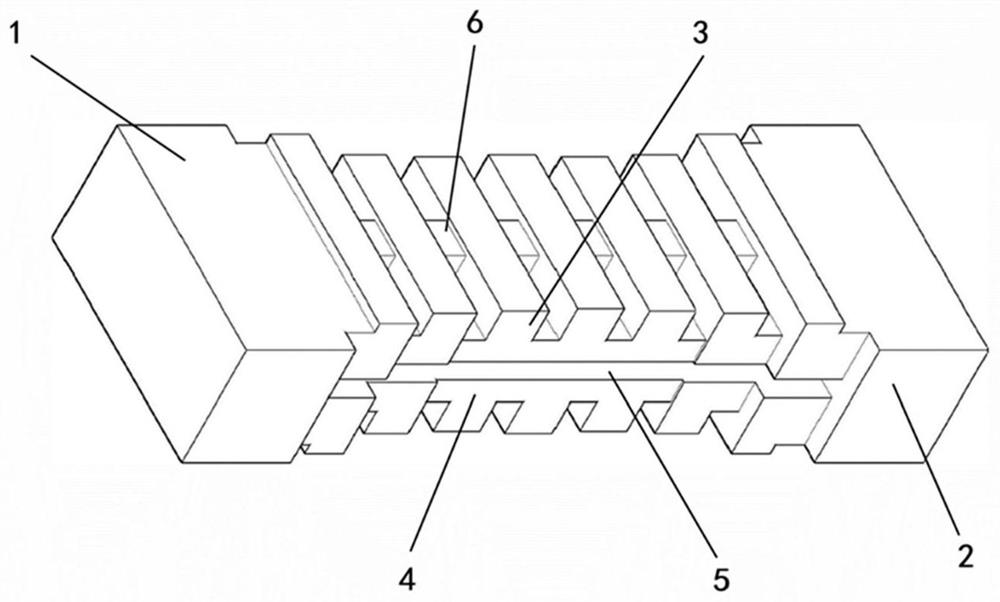 High-power harmonic suppression filter based on rectangular waveguide structure