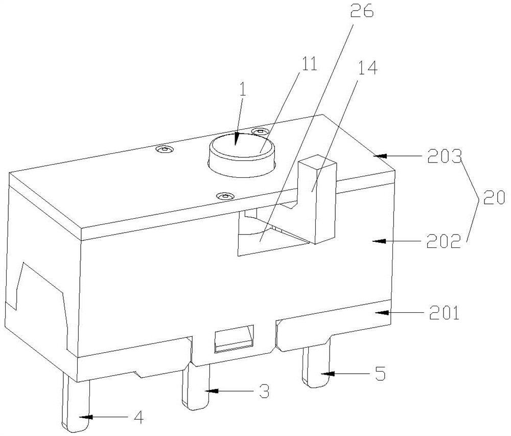 Key switch capable of switching silence and voiced state