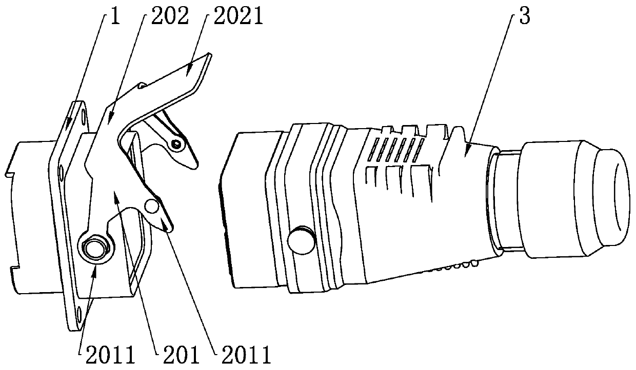 Locking sheet, push-and-pull locking mechanism and connector with push-and-pull locking mechanism