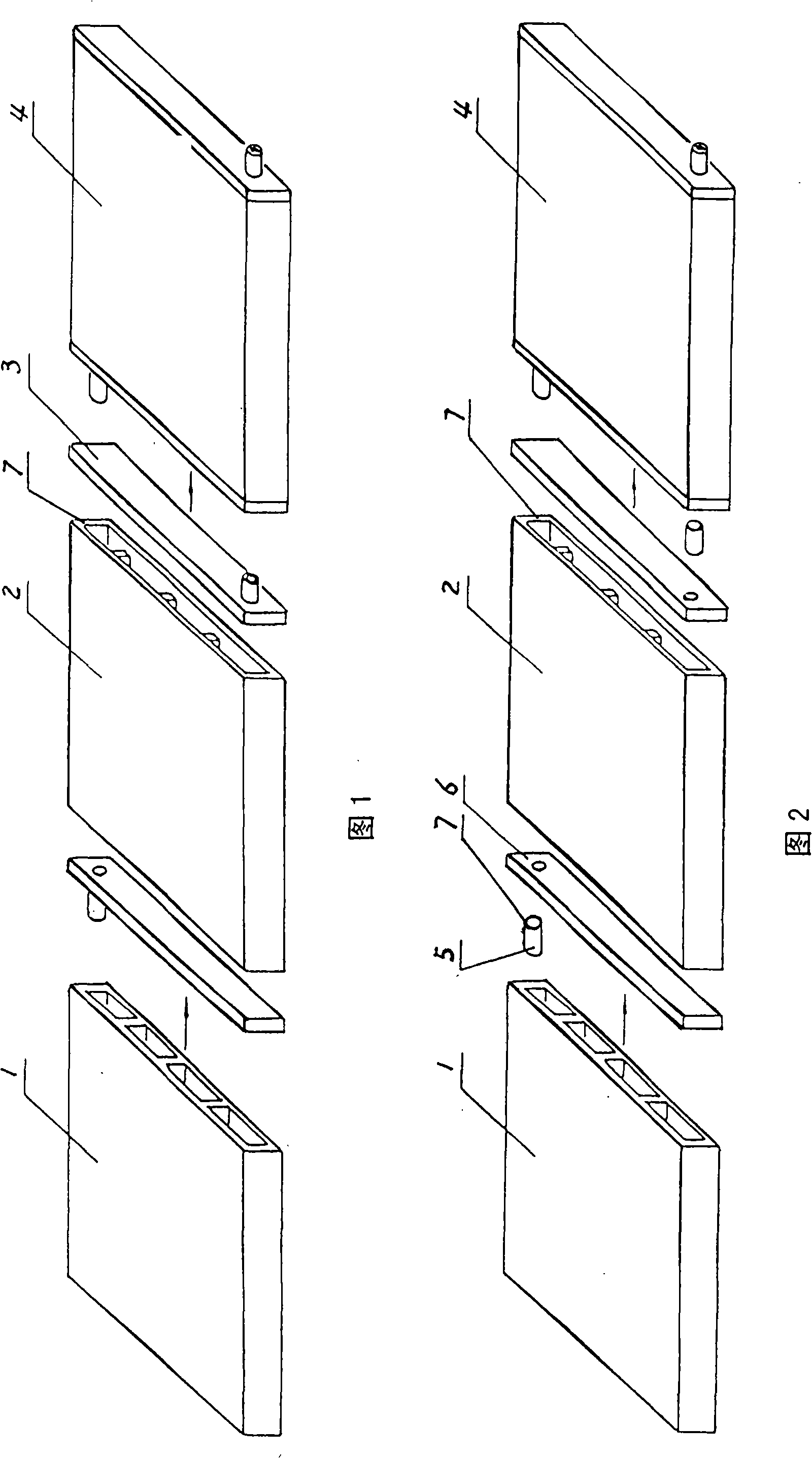 Ceramic hollow board cementation and formation method and uses thereof