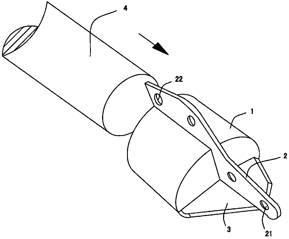 Telegraph pole transportation drawing head