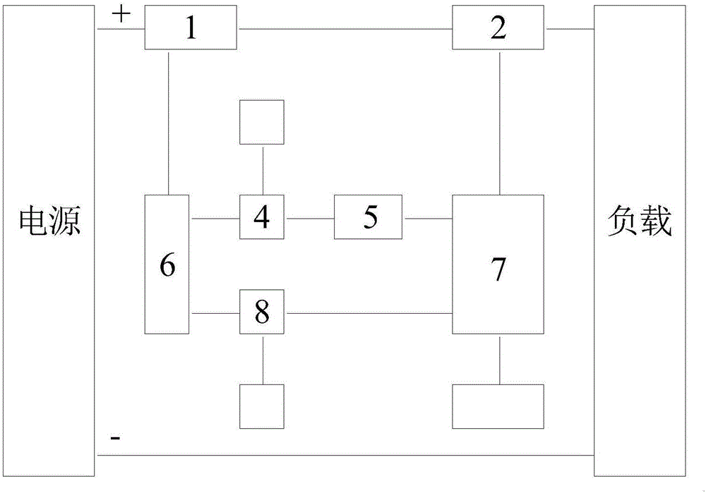 Load overcurrent protection circuit and load overcurrent protection method