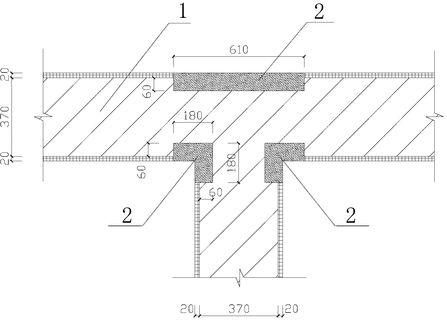 Construction method of high elongation concrete embedded constructional column