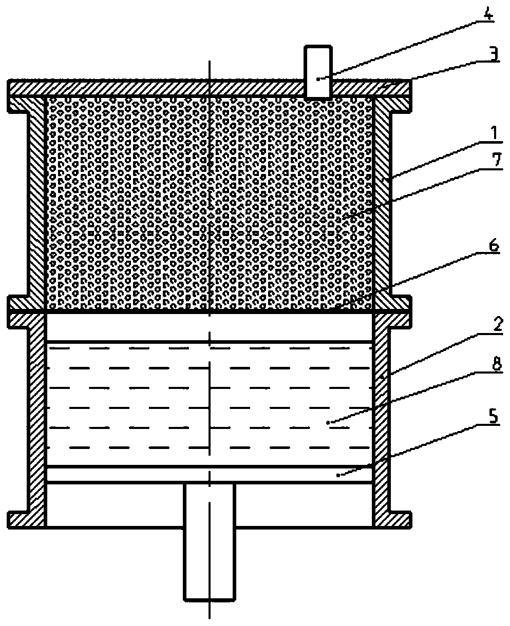 Device for preparing porous ceramic and method for preparing porous ceramic by using polystyrene foam particles