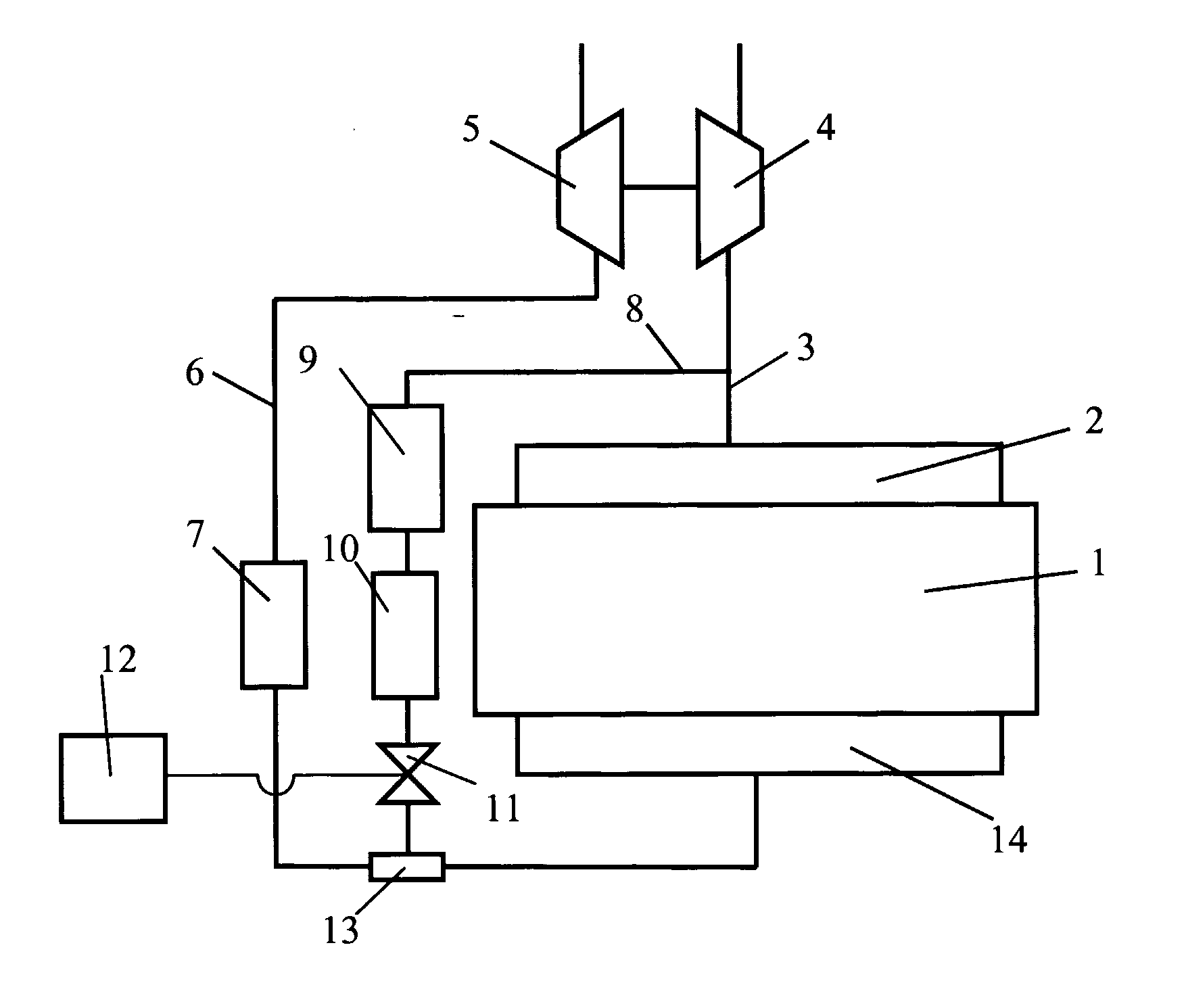 Arrangement for recirculation of exhaust gases of a super-charged internal combustion engine