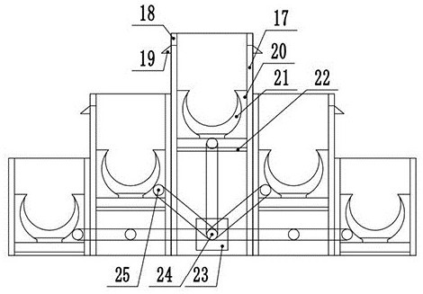 A multi-stage treatment device for medical wastewater