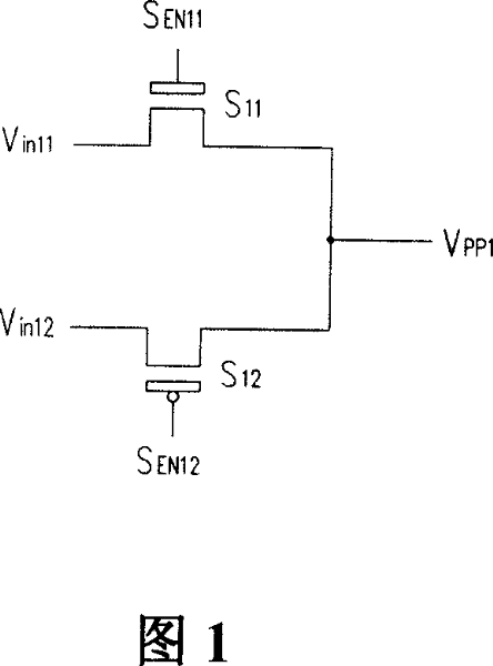 Voltage switching device