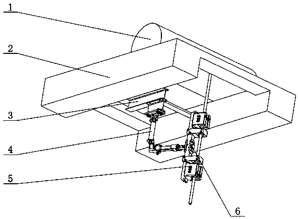 Bridge crane steel wire rope follow-up monitoring device