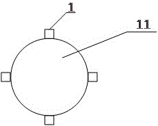 Reinforcement meter for measuring support axial force of foundation pit