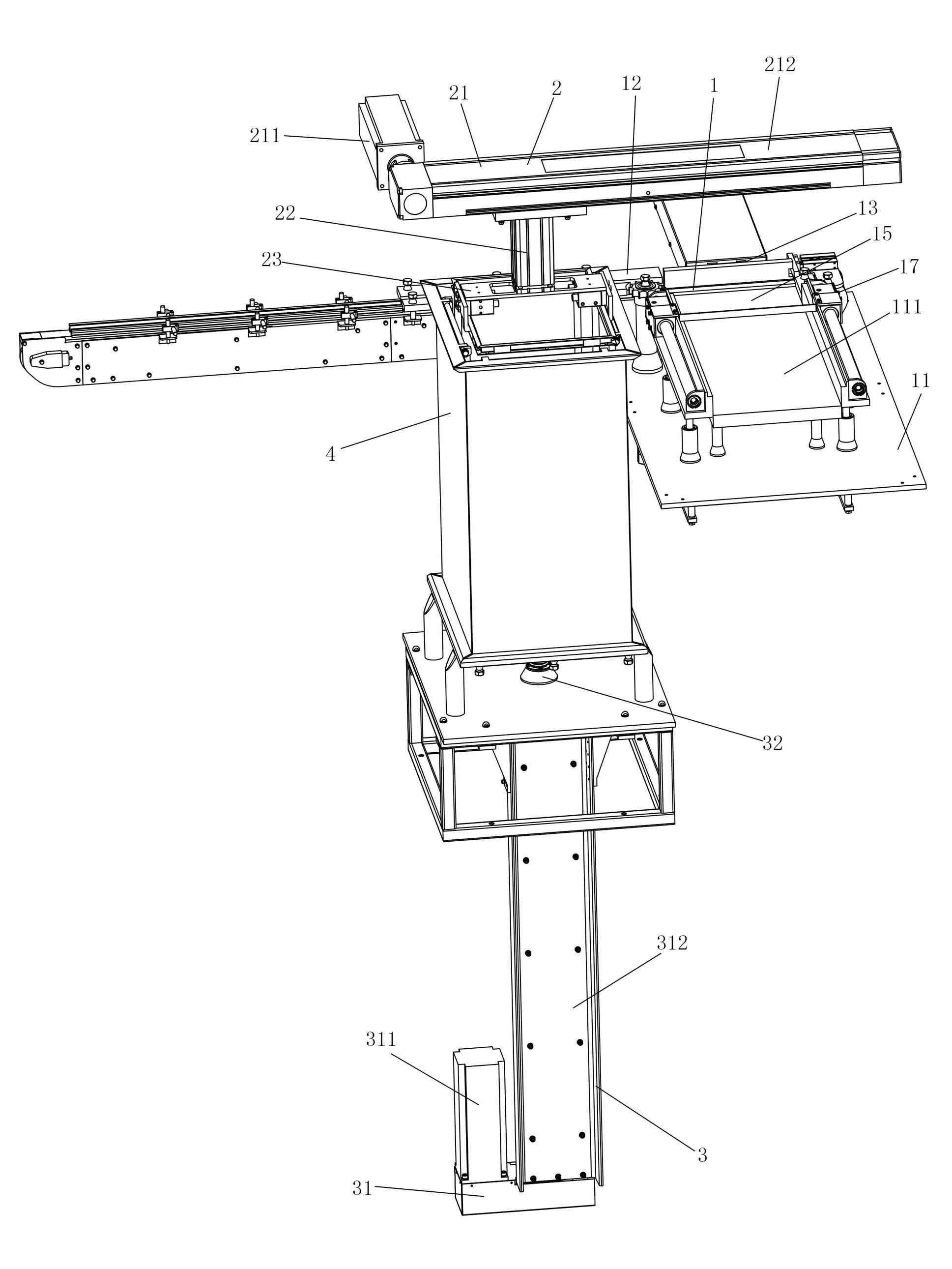 Automatic frame loading device for freeze-drying product line