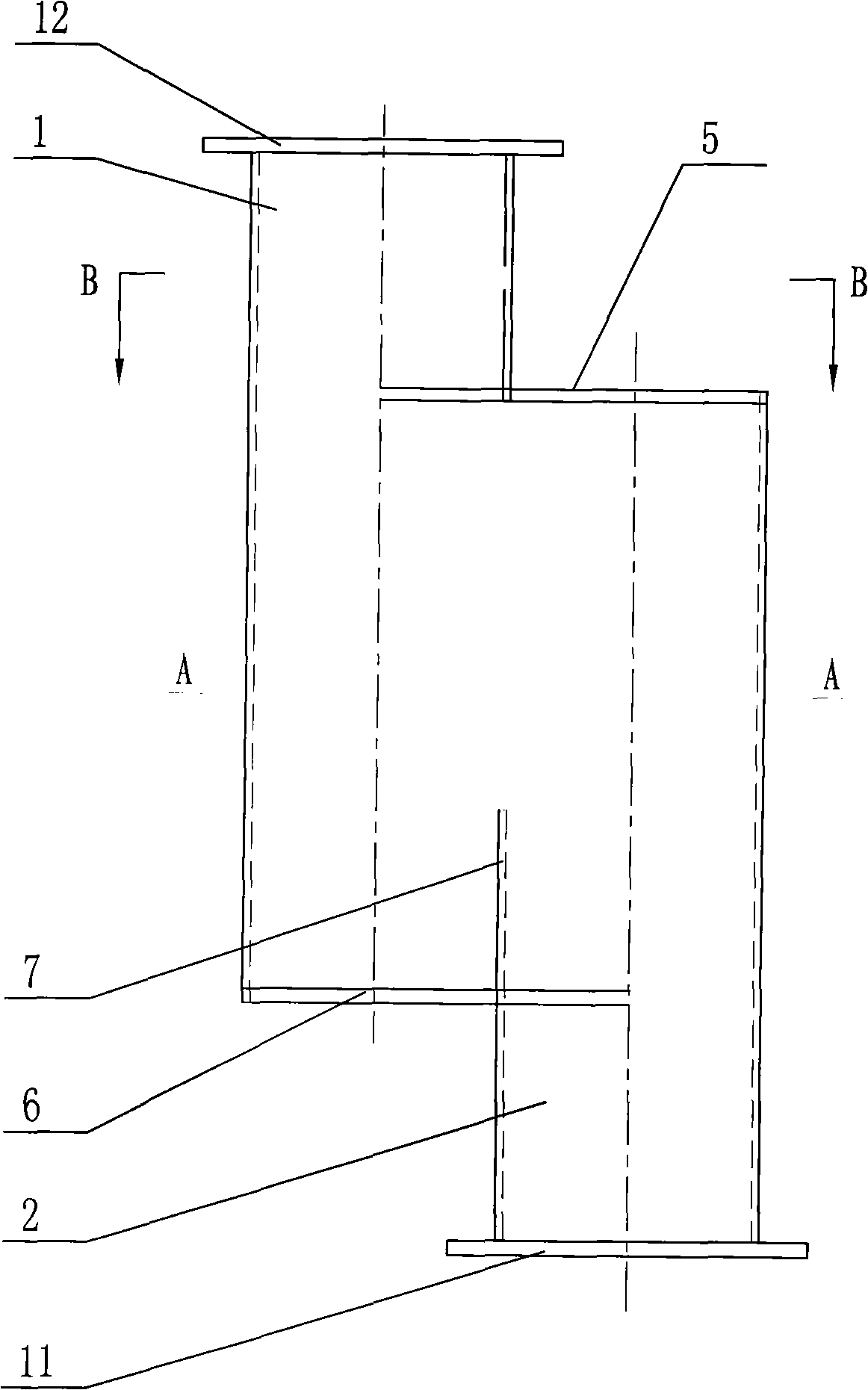 Concrete vertical conveying descent control device