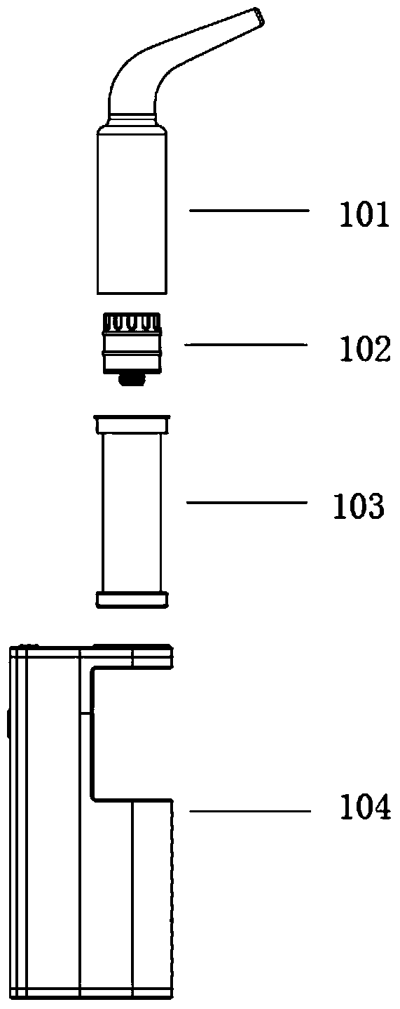 Airflow heating electronic cigarette