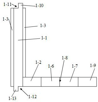 Prefabricated L-shaped concrete multilayer multi-step retaining wall