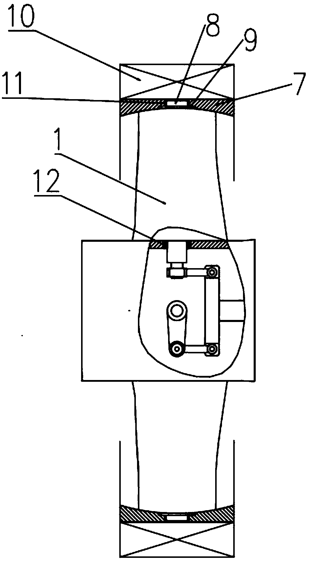 Impeller built-in electric pump adjustable blade