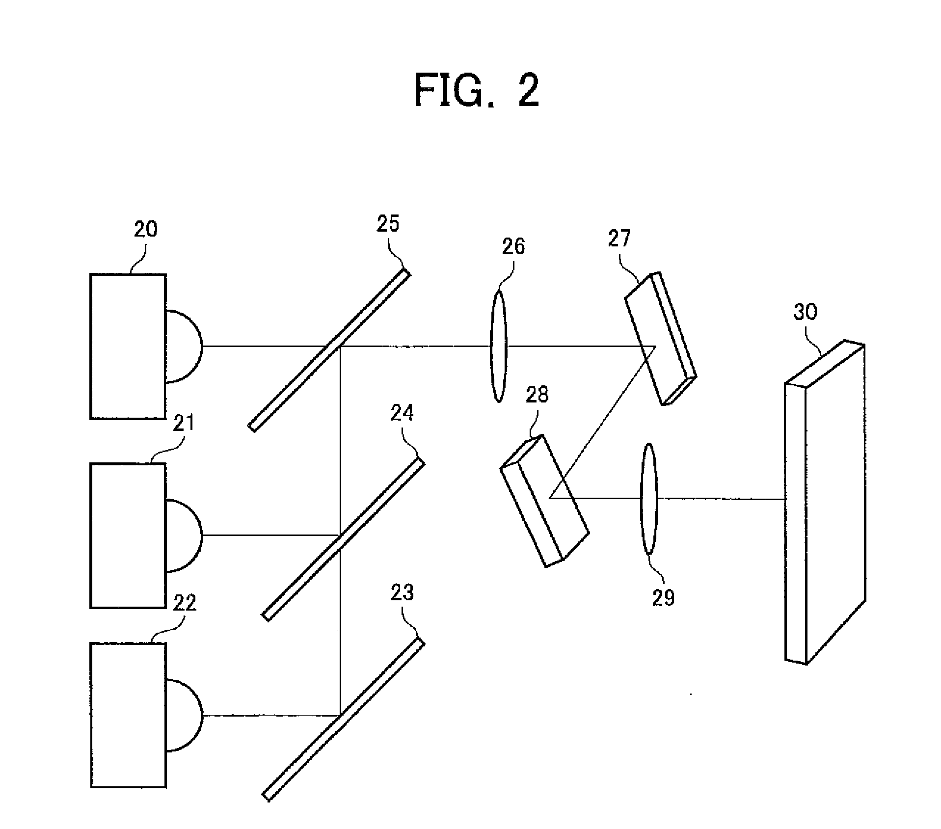 Color image display device and color conversion device