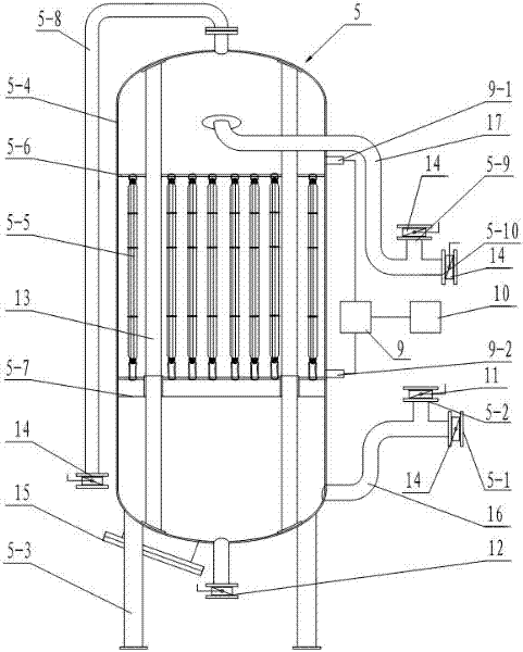 Heating system by utilization of waste heat of blast furnace slag flushing water and method thereof