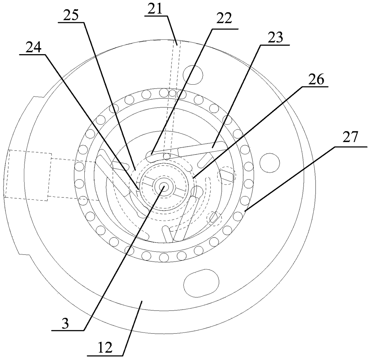 A horizontal compressor and temperature adjustment equipment