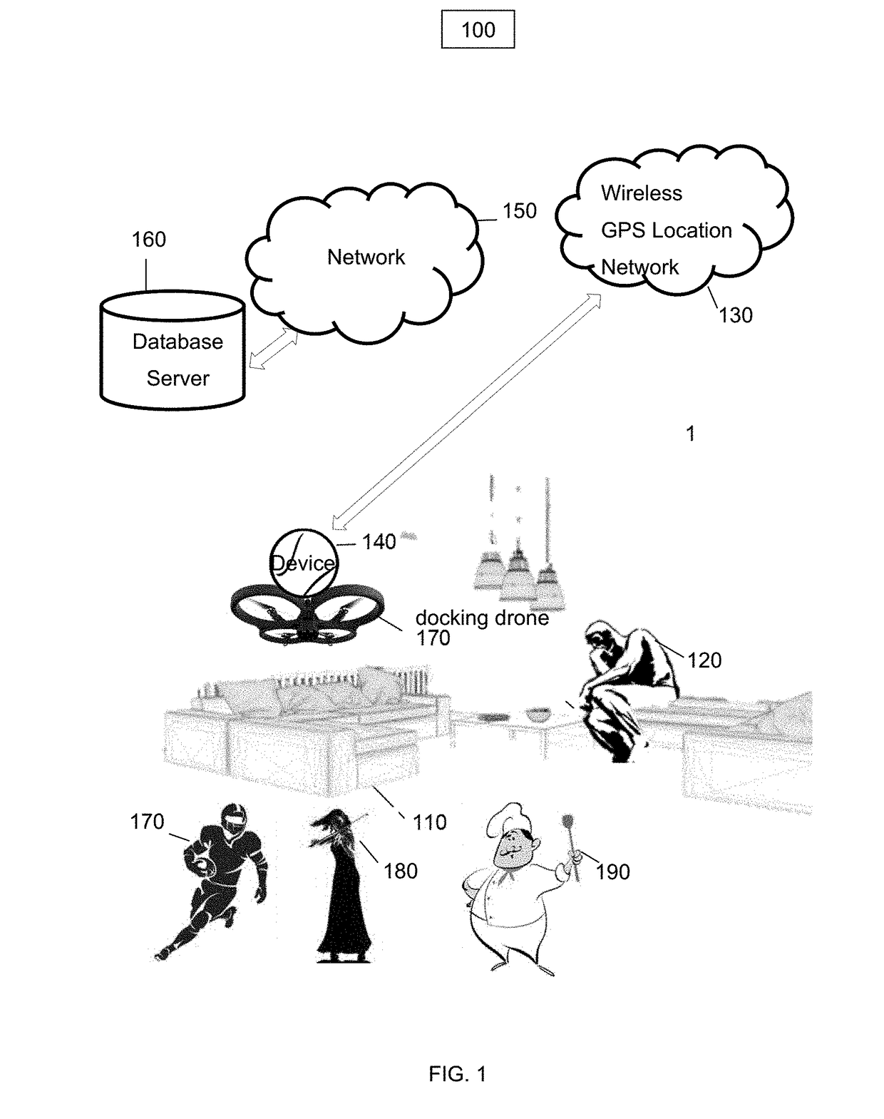 Mobile computer ball device with drone docking station and wrist band to couple with eye glasses or contacts for mixed reality, virtual reality and augmented reality