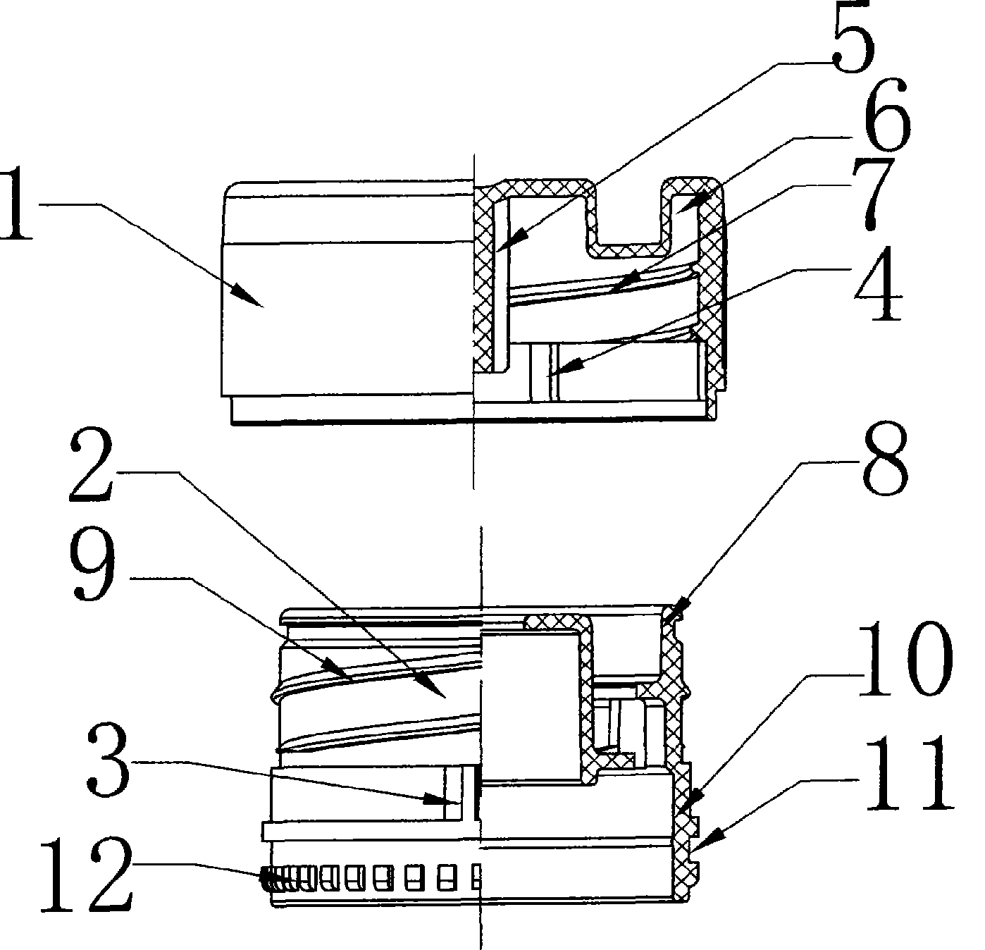 Stop gear positioning structure of anti-counterfeit winebottle cap