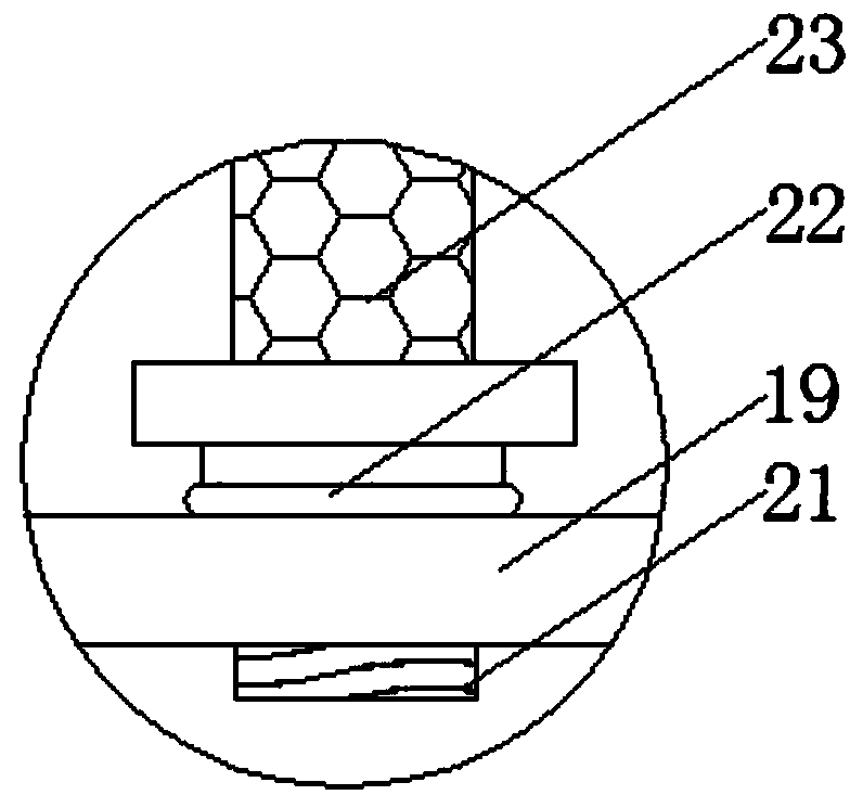 High-efficient dedusting device for garment production workshop