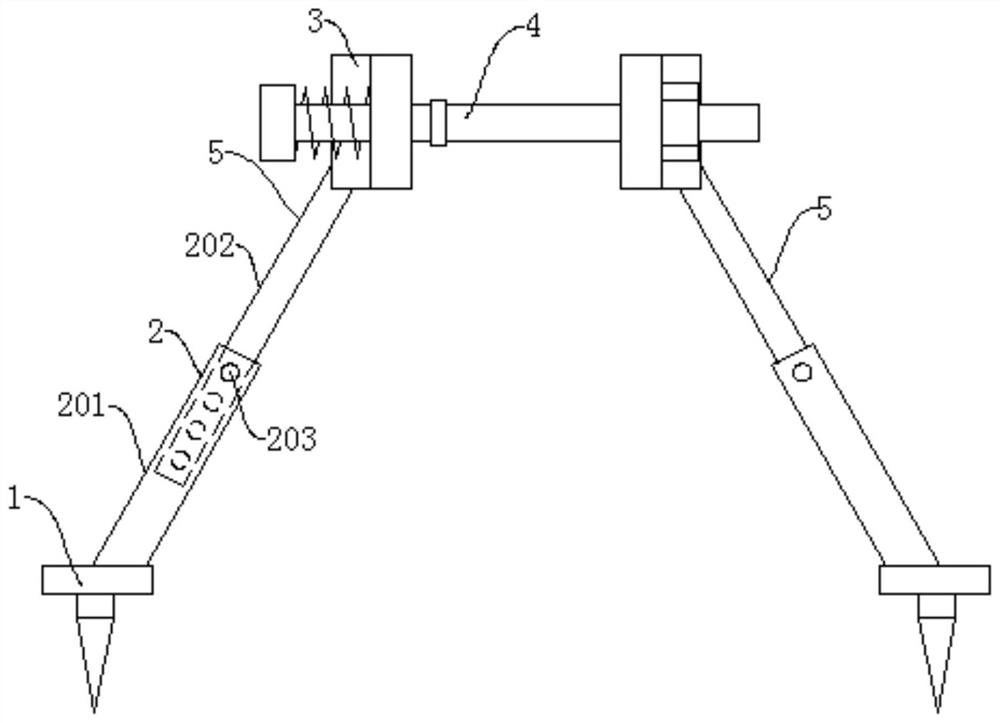 A tree support device for landscaping