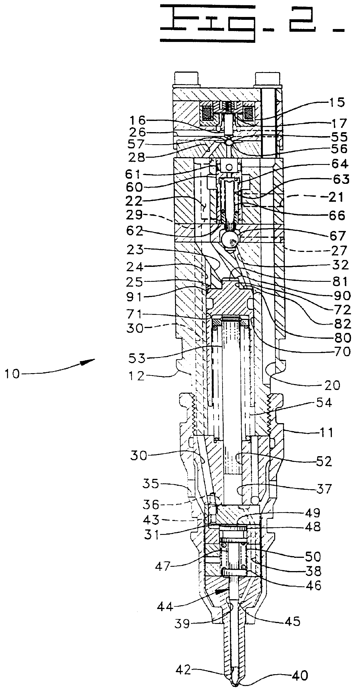 Electronic control for a hydraulically activated, electronically controlled injector fuel system and method for operating same