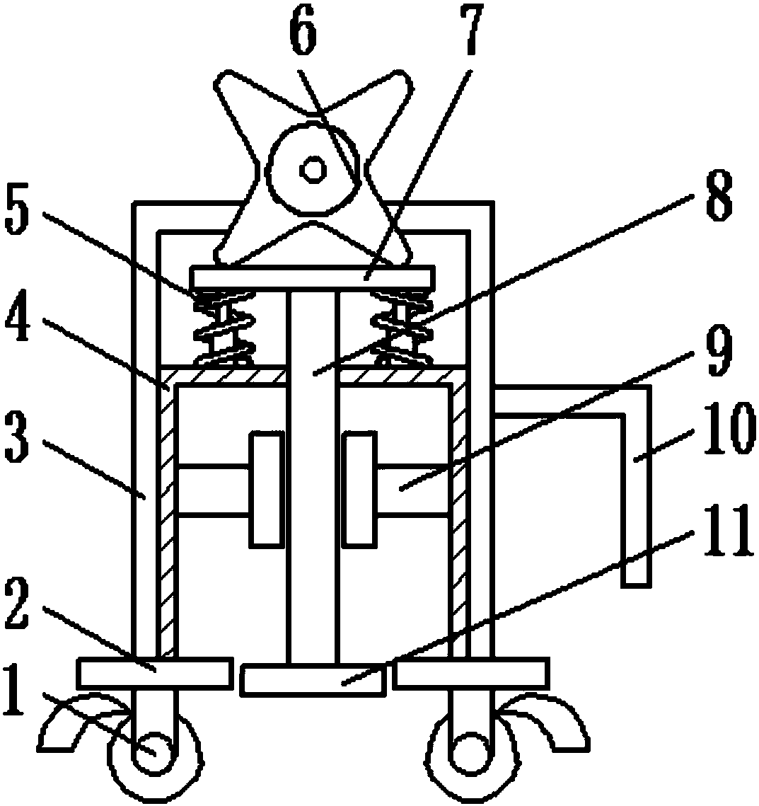 Simple and portable vibrating machine for construction site