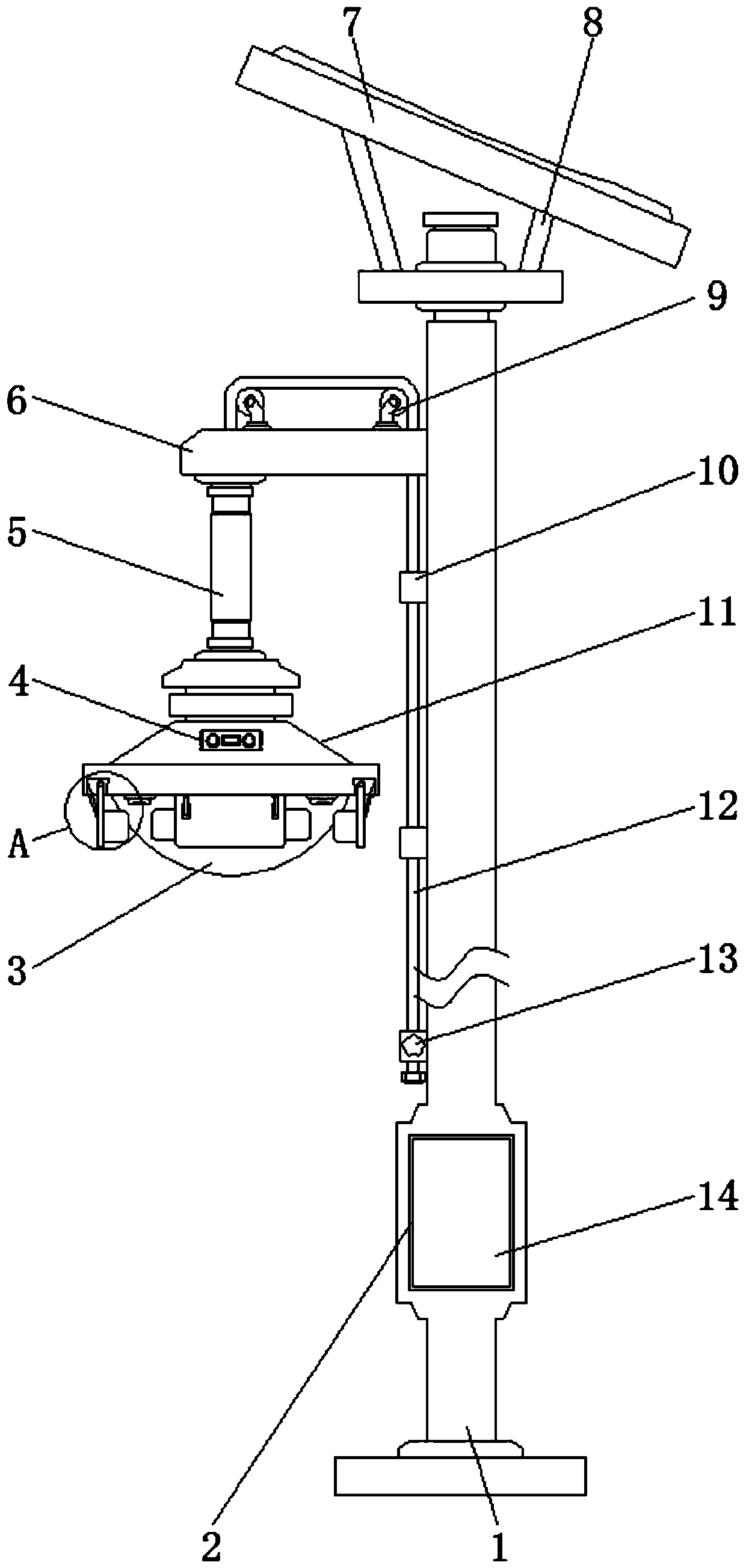 Intelligent dimming and color-mixing garden lamp based on WIFI