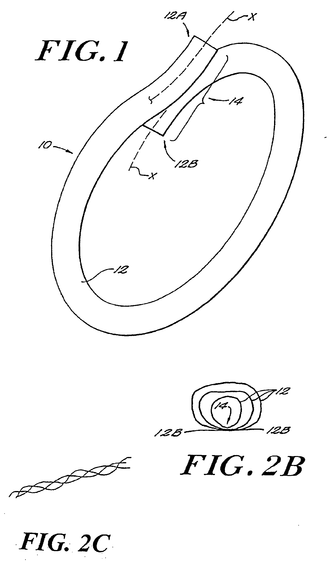 Fused loop of filamentous material and apparatus for making same