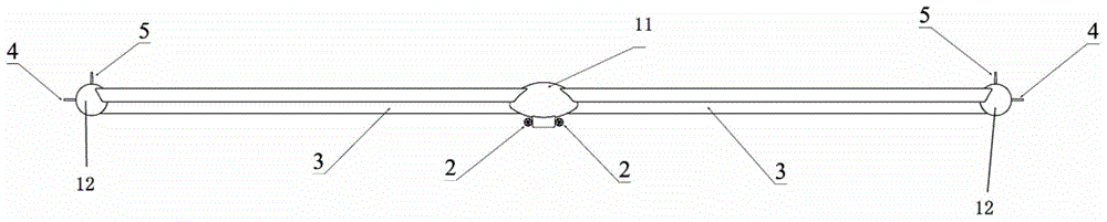 Wingspan-changeable inflatable floating and rising integrated stratospheric airship