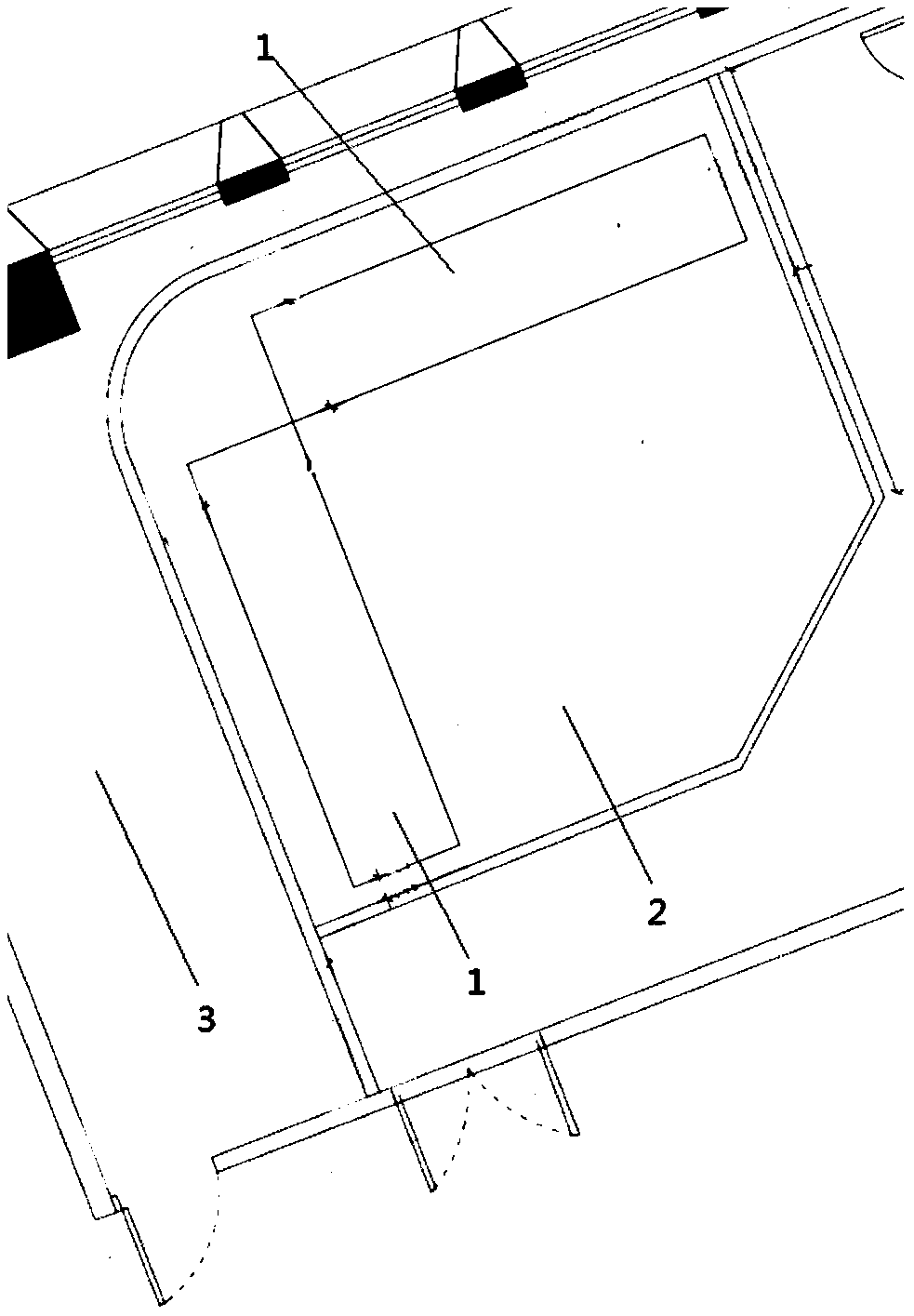 Double-rail double-mechanical-arm cooperated showing equipment