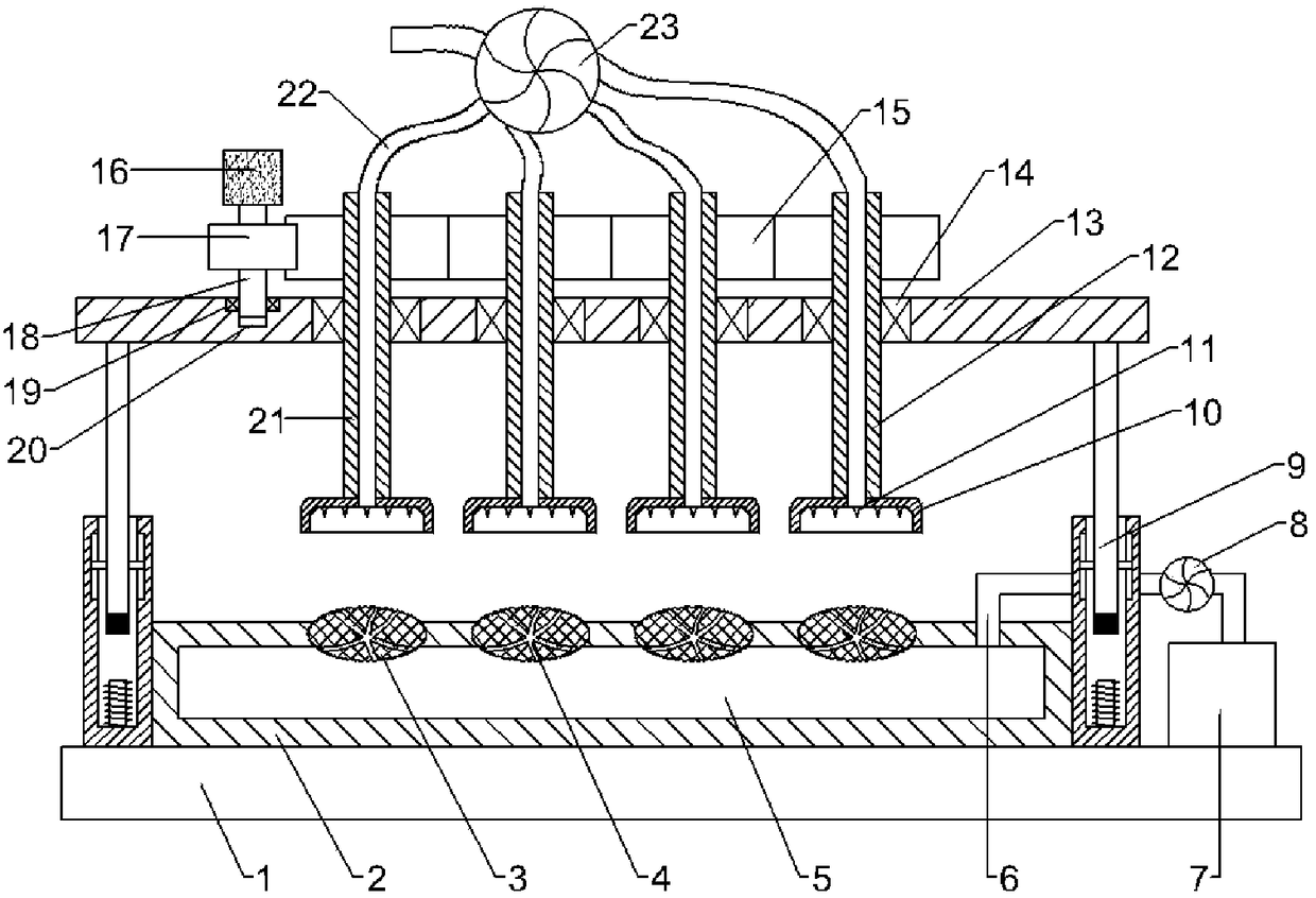 Sugar-coating removing device used for medicine detection and liftable based on magnetic force